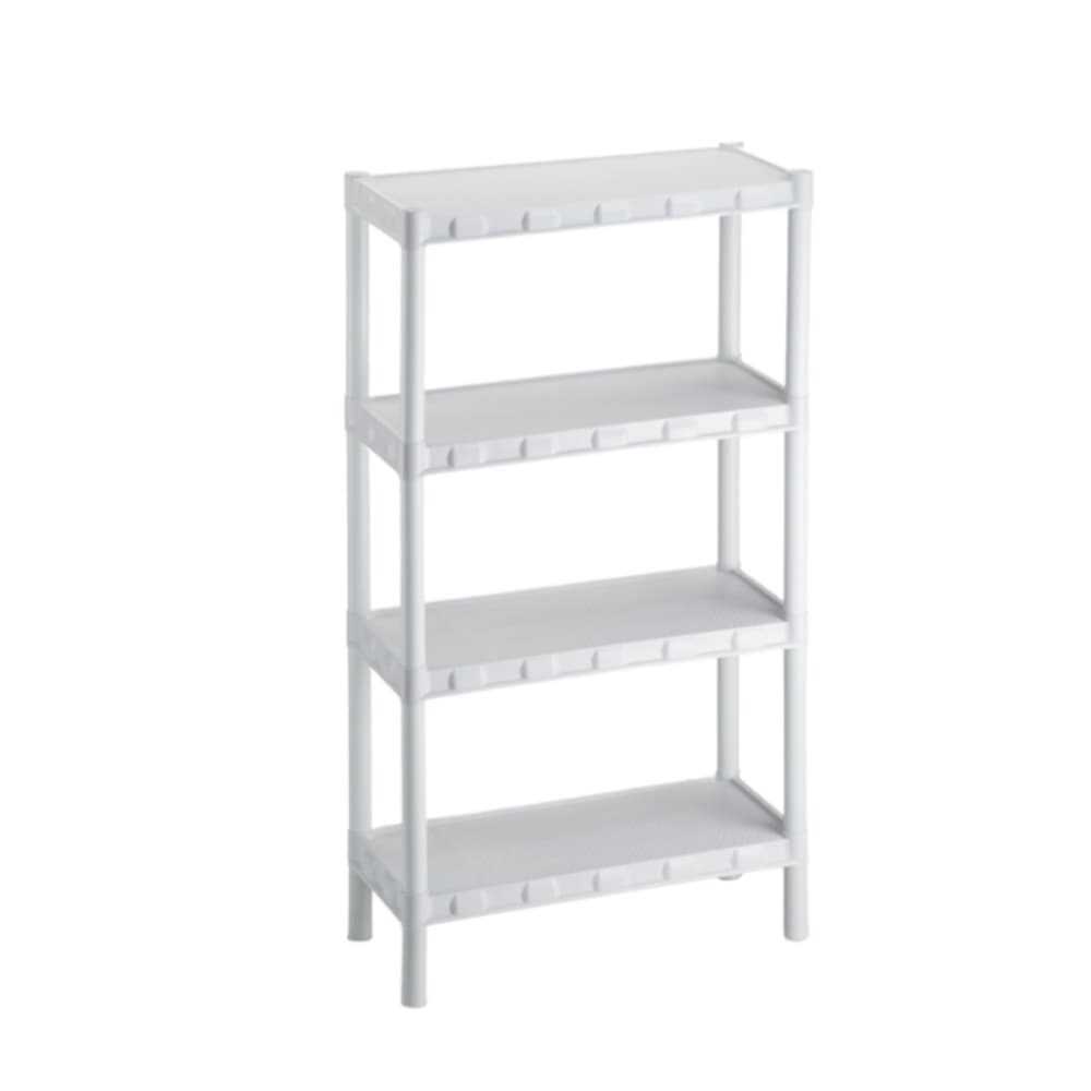 ESTANTE MODULAR BRANCA COM 4 PRATELEIRAS E PEZINHOS - 854