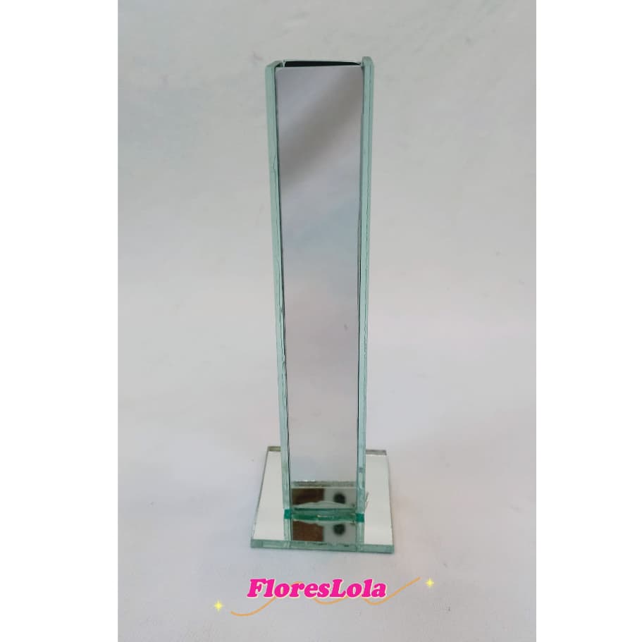 Vaso Vidro Solitário de 18 cm  P/ Decoração Casamento, Arranjos, Decorar Festas e casa