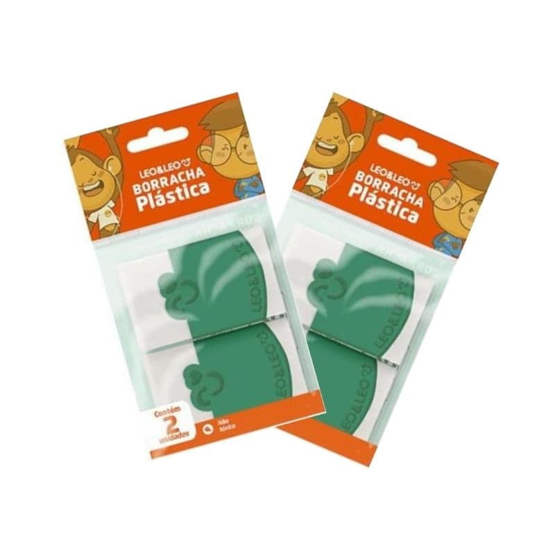 Kit 4 Borrachas Plásticas Leo e Leo