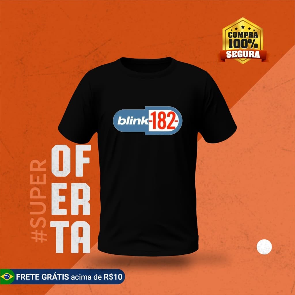 Camisa-Camiseta Banda de Rock Blink 182 Blusa unissex Adulto e infantil Envio imediato