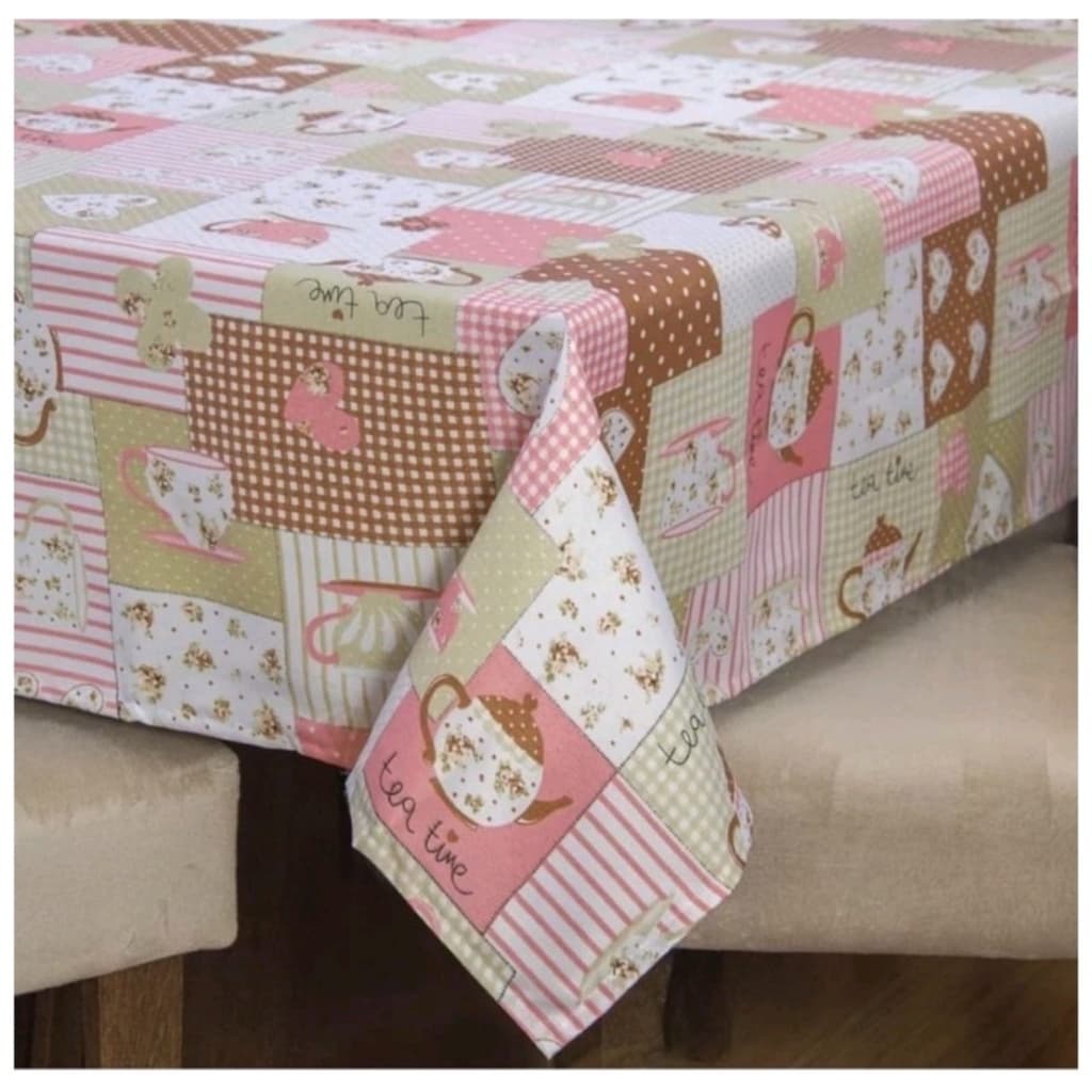 Toalha de mesa 1,45m x 1,45m --Tecido Oxford-4 lugares