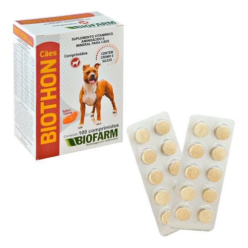 2 cartes de Biothon | Suplemento para cães | 20 comprimidos | Biofarm