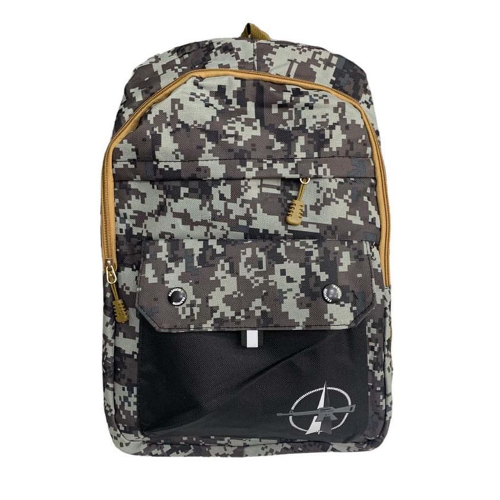 Mochila Unissex Camuflada Modelo Militar Impermeável Camuflada, Casual, Para Notebook, Escola, Trabalho, Viagem, Masculina, Multifuncional Camuflagem