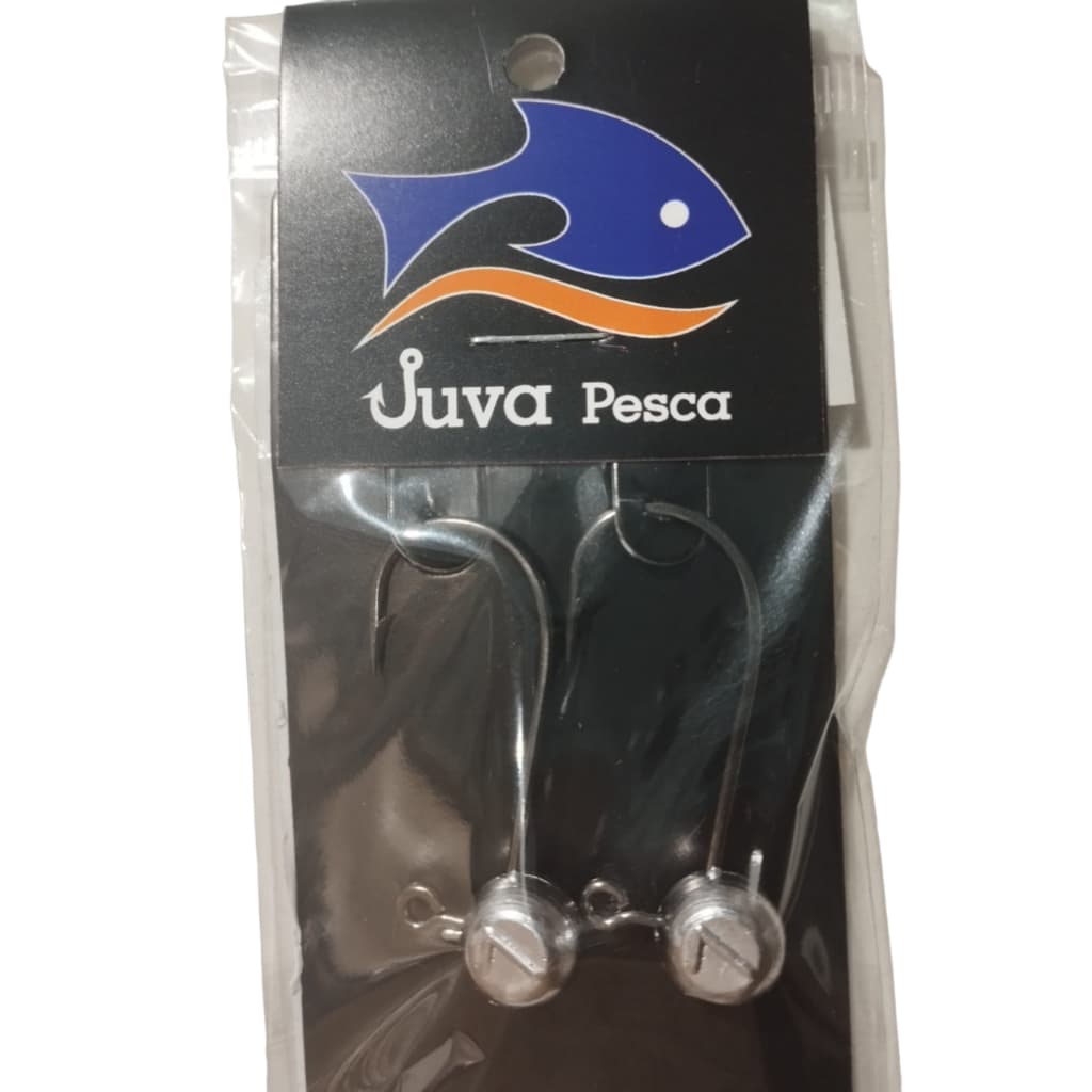 Jig Head Juva Pesca 2/0 nas gramaturas 5,7,10,12 e 15g com marcação no chumbo
