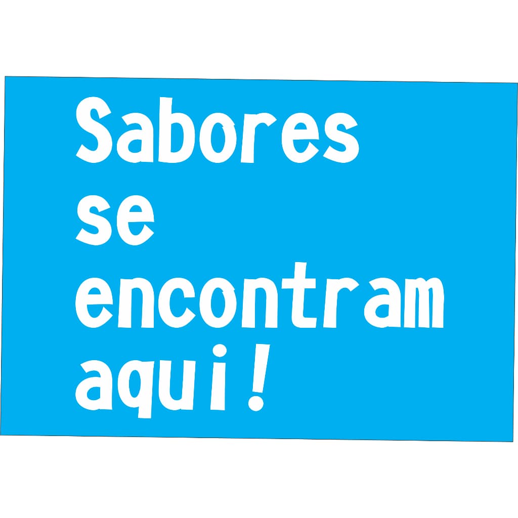 Stencil Frases Sabores se encontram - Tamanho 20x14 cm