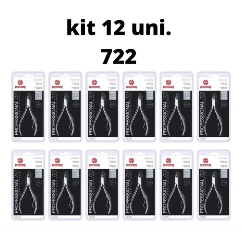 Kit Com 12 Alicate 722 Profissional Aço Inox