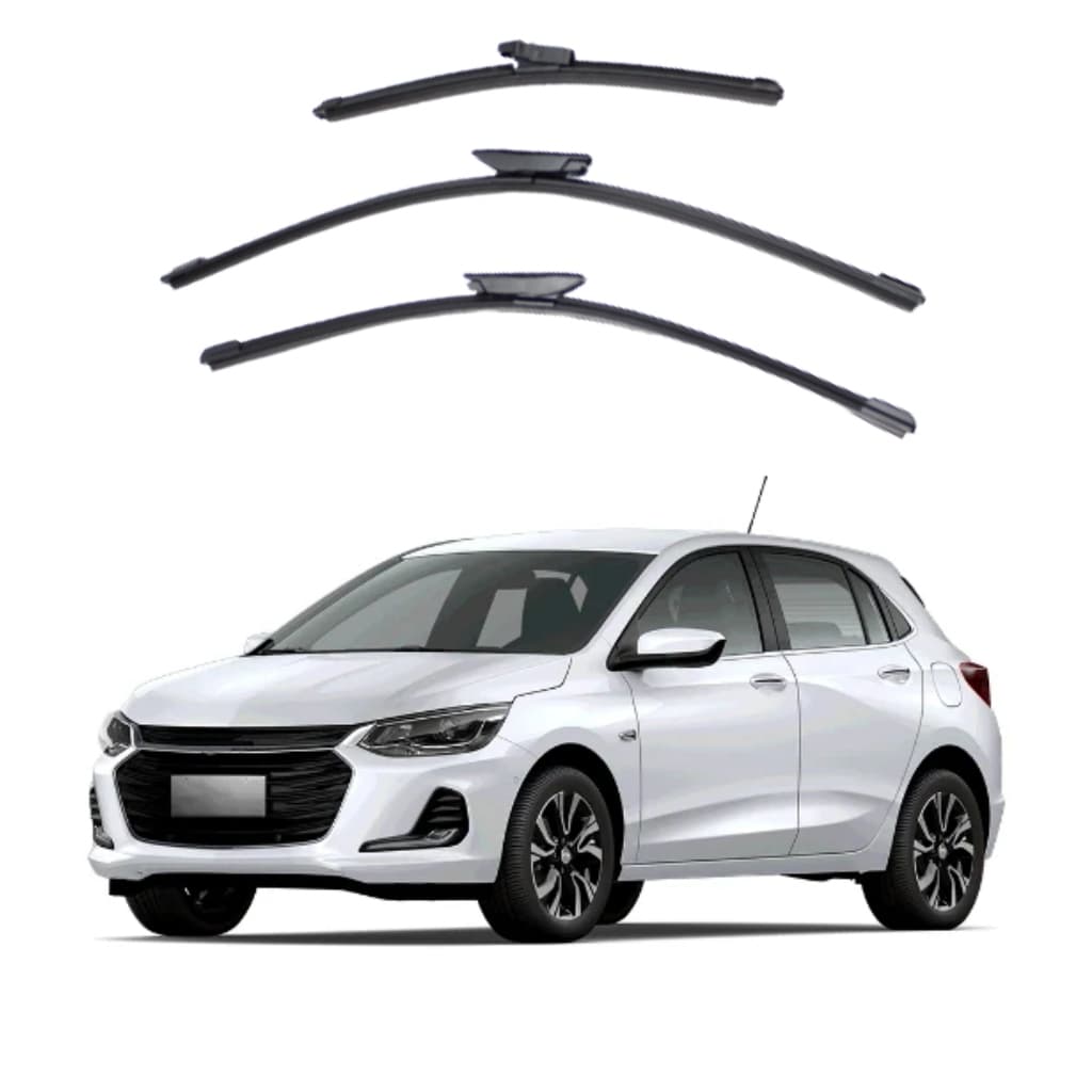 Kit Palheta Limpador Parabrisa Proteção Chuva Chevrolet Onix 2020 à 2024