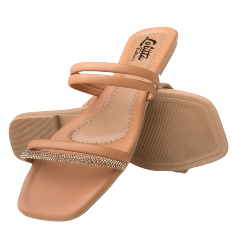 Sandália Feminina Verniz tiras rasteira rasteirinha strass tira Conforto Nova Rasteirinha