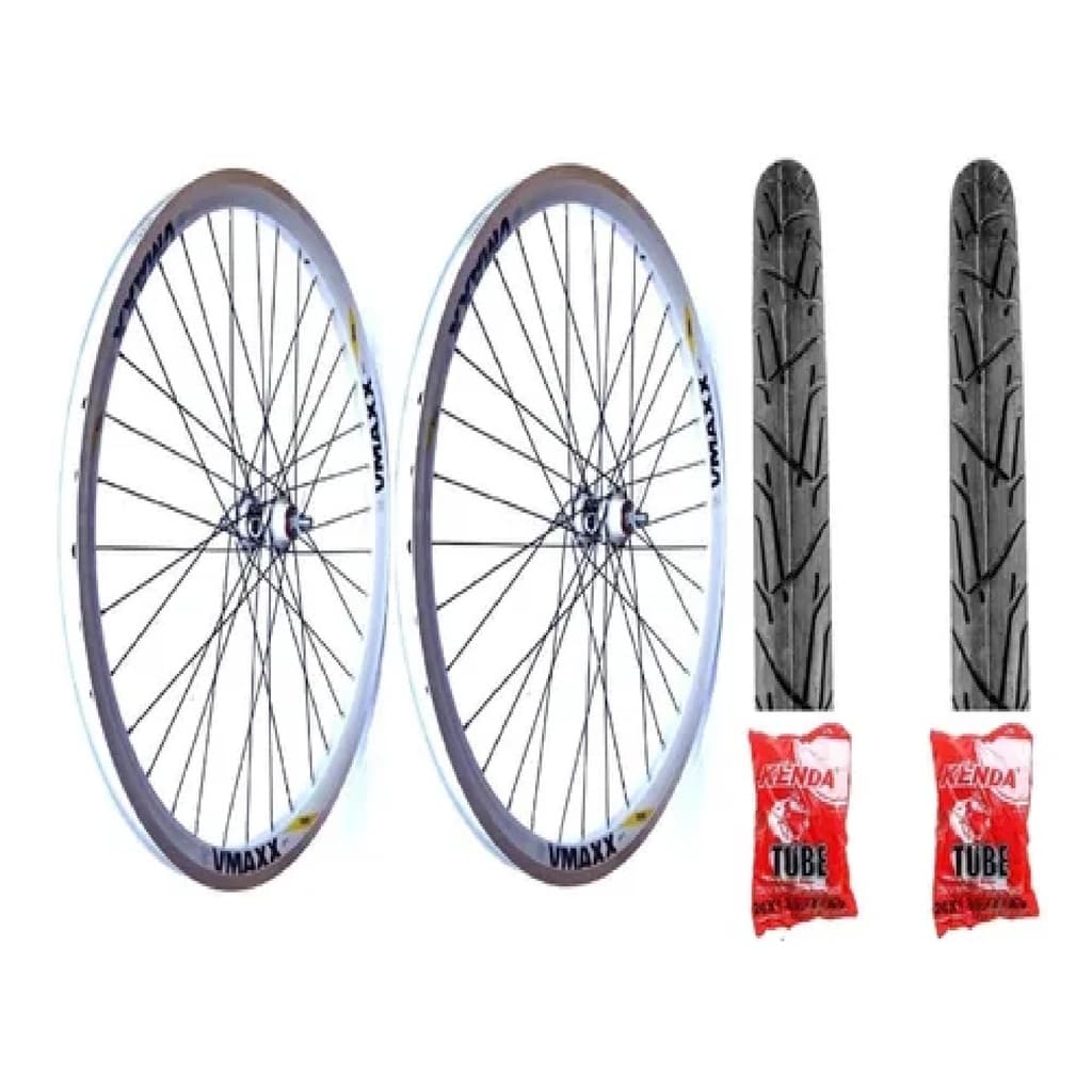 Par De Aro 26 Vmaxx Raio Grosso Bike + 2 Pneus+ 2 Câmaras
