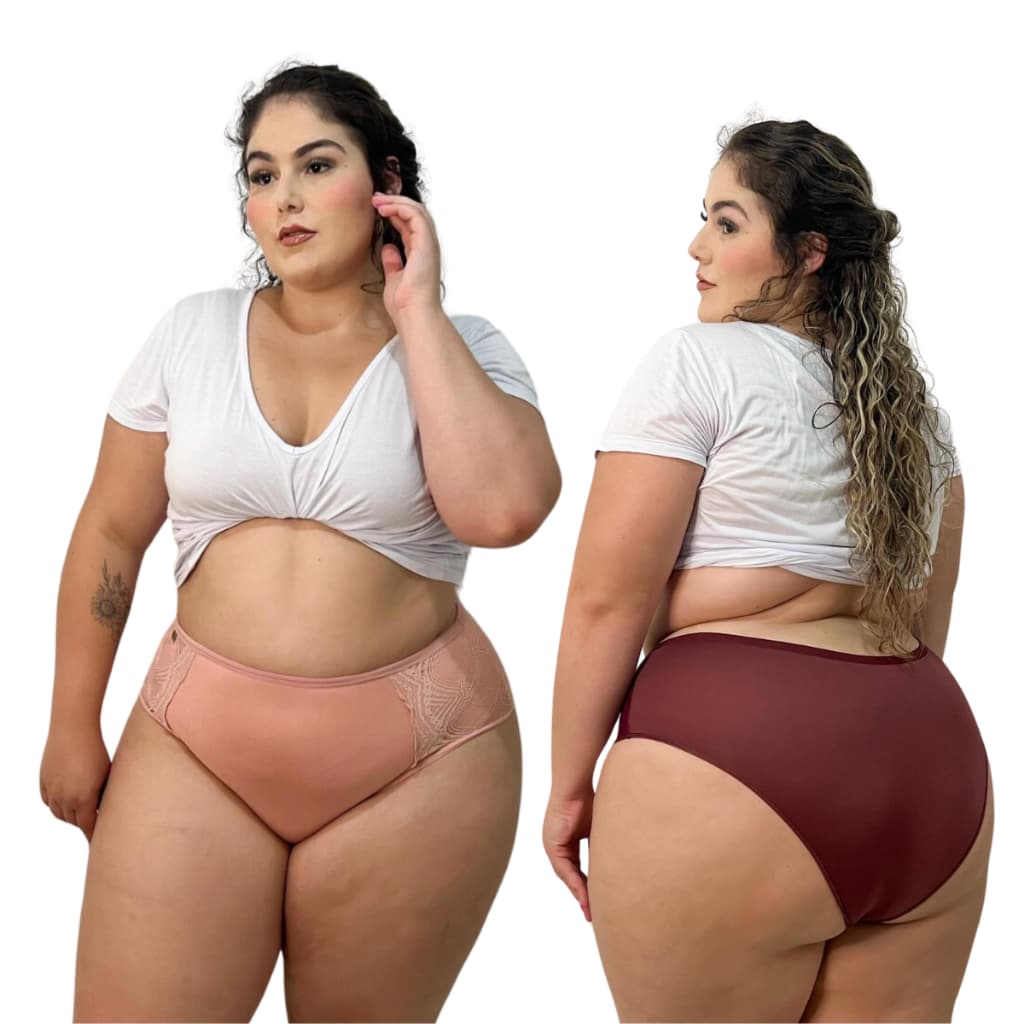 Kit 10 Calçinha Calçola Plus Size Cos Alto Calcinha Conforto Atacado Direto De Fábrica