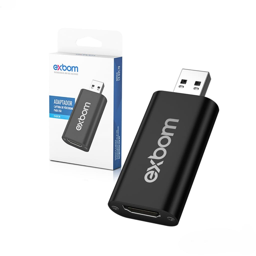 Adaptador USB placa de captura de vídeo HDMI 4K CV-U2C70 EXBOM