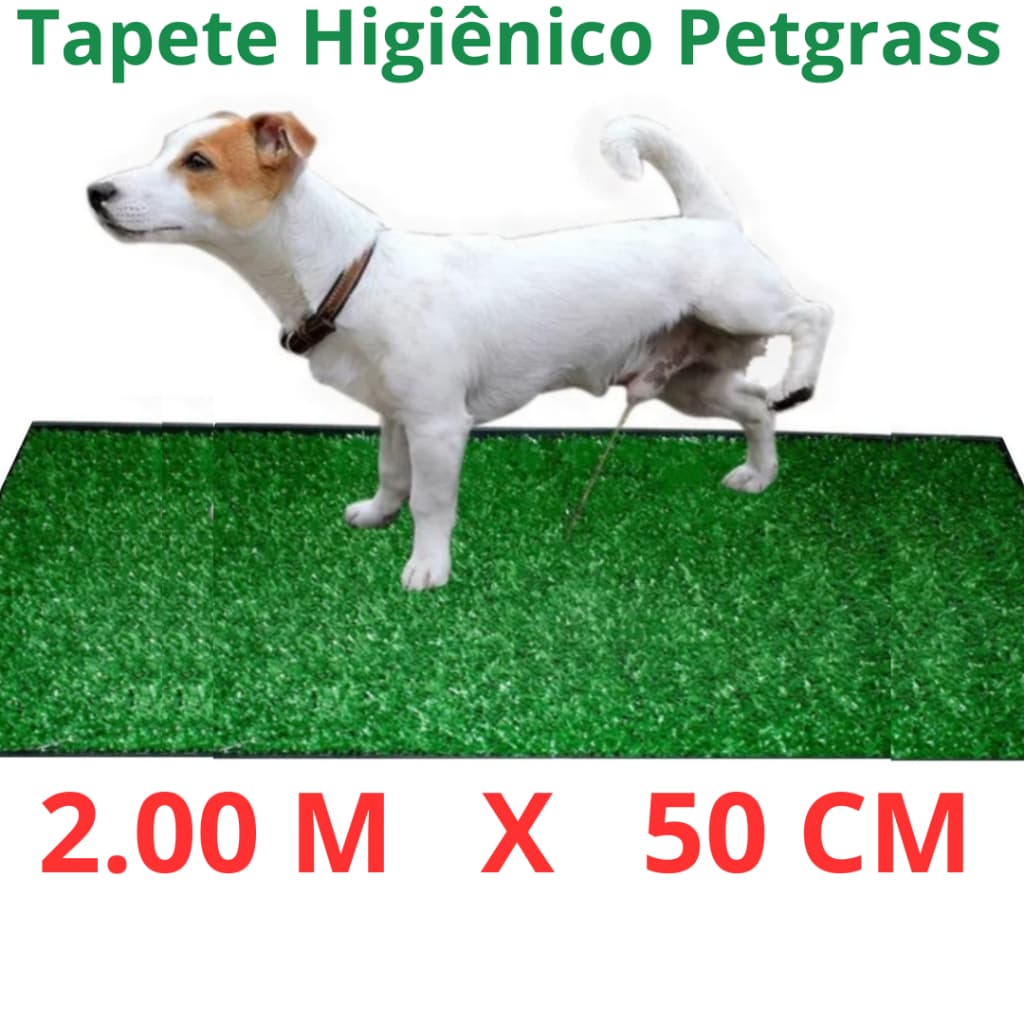 Tapete Higienico Grama Sintética 2.00 x 0,50 / 1 x 50 /  50 x 50  Petgrass Promoção