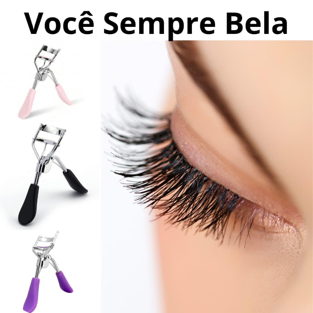 Modelador De Cílios Curvex Preto Rosa Roxo - Curvador Profissional