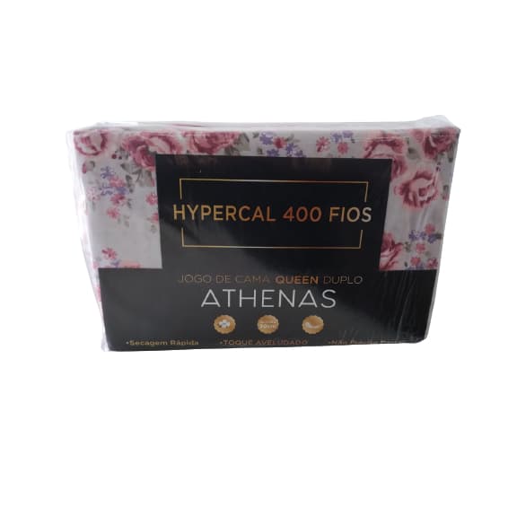 Jogo de Cama Casal 400 Fios Hypercal 4 Pçs Cores Sortidas