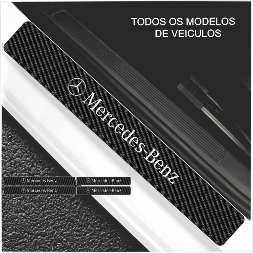 Soleira Automotiva MERCEDES Universal Todos os Carros da Marca C180 C200 C250 C300 CLA200 CLA250 E250 GLA200 GLA250 GLC250 ML350 SPRINTER entre outros