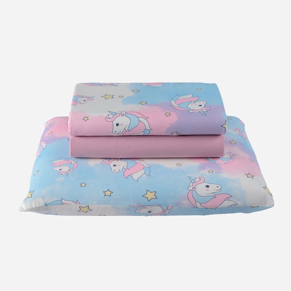 Jogo de Cama lençol Malha Kit Solteiro 03 Peças 100% Algodão Estampado Fio Penteado varias Estampas