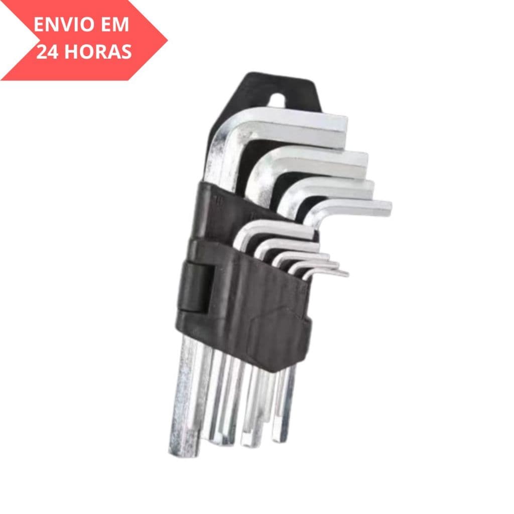 Jogo De chave ALLEN Tipo L  MEDIA COM 10 PECAS   Profissional