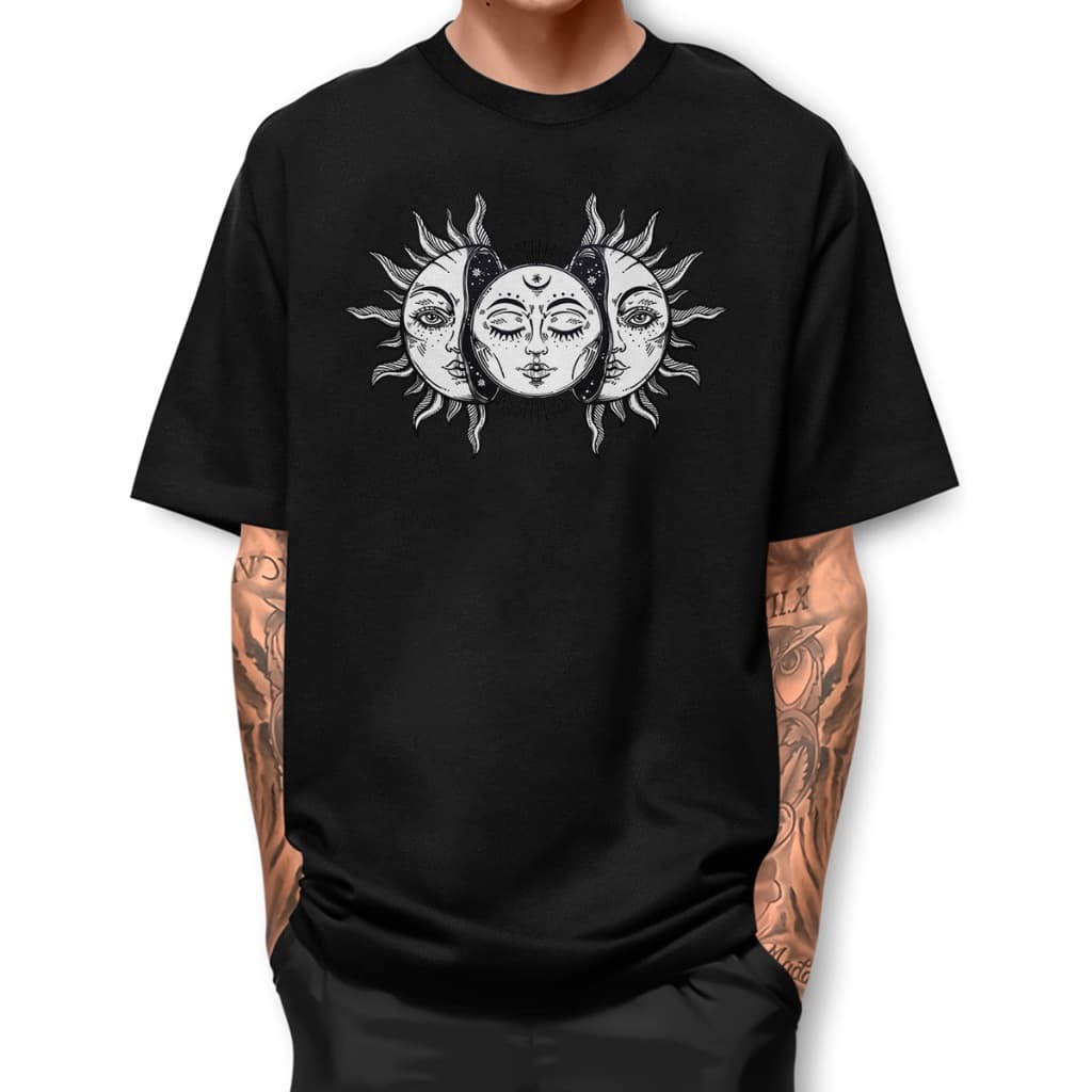 Camisa  Sol e Lua Camiseta Basica Street Fio 30.1 Algodao BJ1