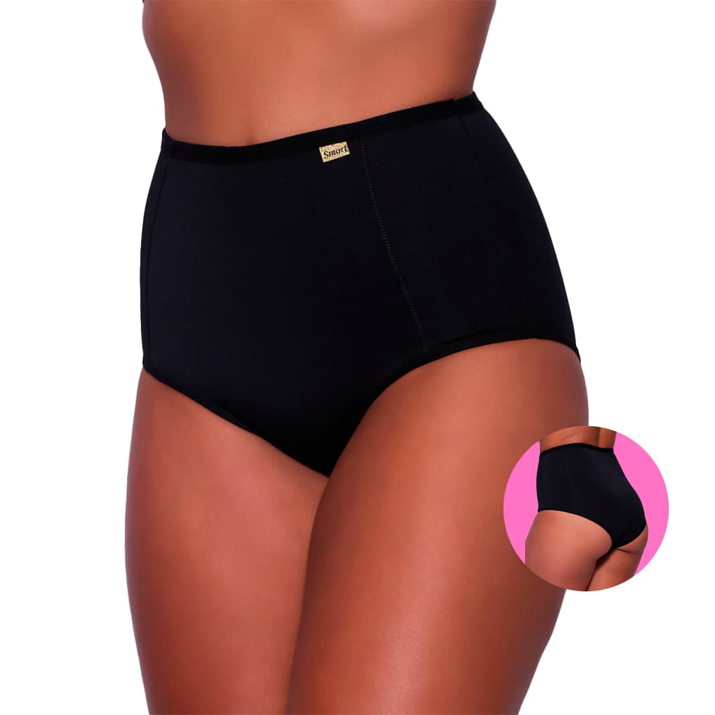 Calcinha Cinta Fio Dental Cintura Alta Suplex Segura Barriga Prática Funcional Compressão Conforto