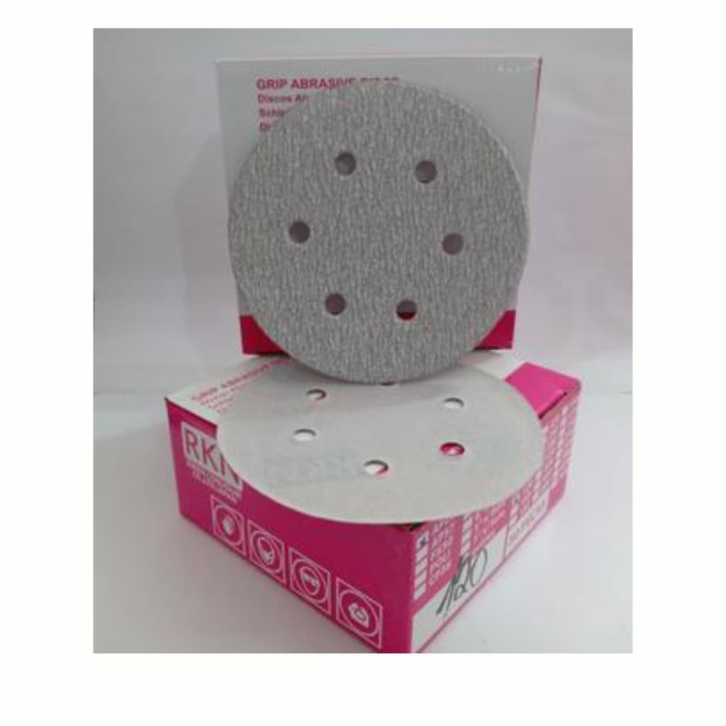 Disco Lixa Roquite / Hookit 6 Polegadas Grãos 80 /120/150/220/320/400/800 - 10 Unidades - Riken