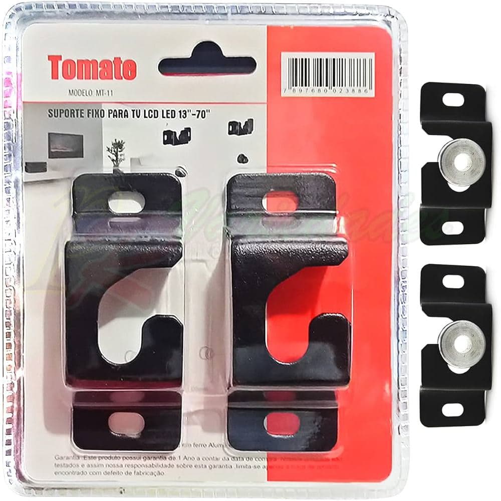 Suporte Tomate de TV Universal Fixo Original Slim Mini, para TV de 10 pol até 70 polegadas. Pendure a sua tv Já!!