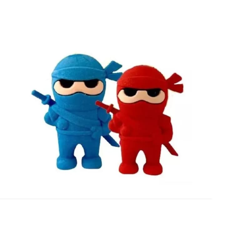 Kit 2 Borracha Fantasia Ninja | Kaz