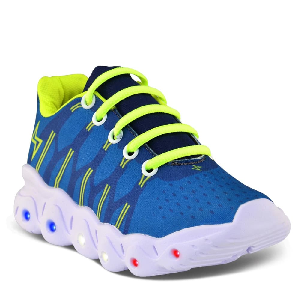 Tenis Infantil Led Casual Menino infinitty Royal Limao