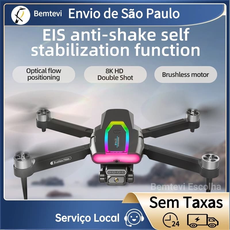 Bemtevi Drone F199 HD fotografia aérea de dois eixos engrenagem de direção motor sem escova evitar obstáculos câmera dupla Drone brinquedo