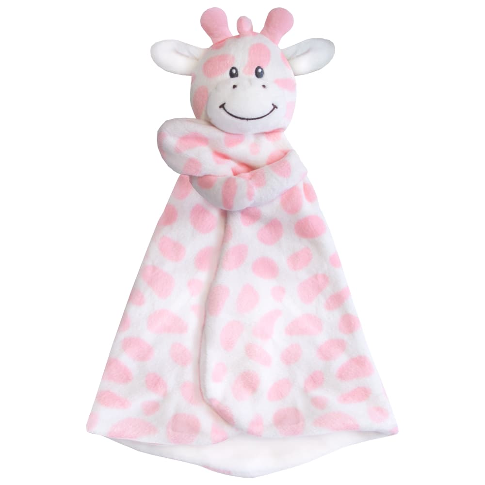 Naninha Buba Para Bebe Antialérgica Girafinha Rosa Pelúcia Paninho Dormir Bebe Bichinhos Pelúcia