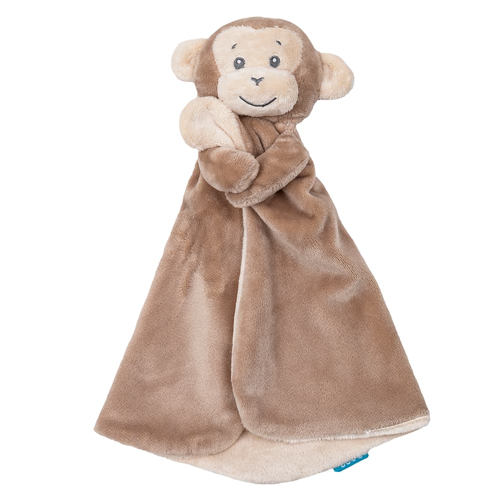 Naninha Buba Para Bebe Antialérgica Macaquinho Pelúcia Macia Paninho Dormir Bebe Bichinhos Pelúcia