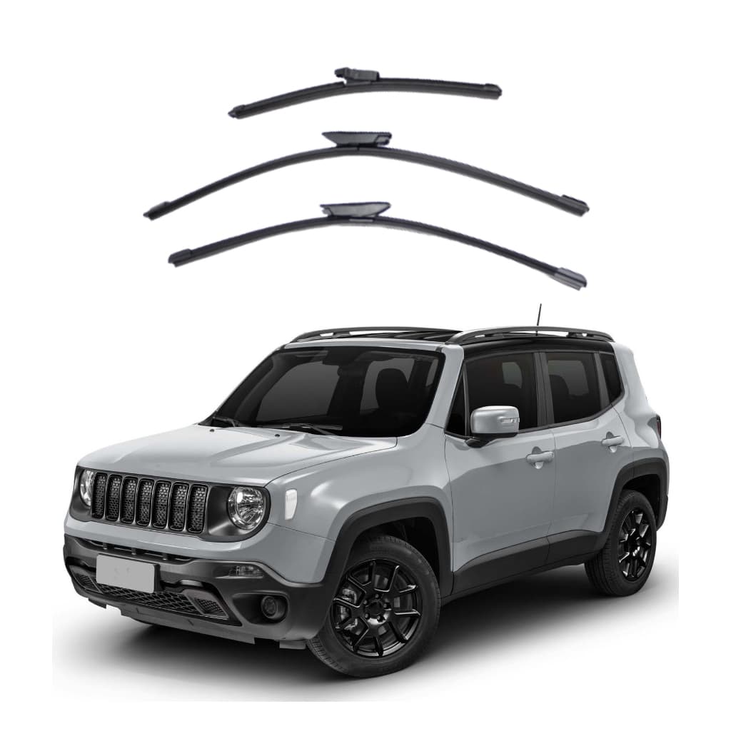 Kit Palheta Limpador Parabrisa Proteção Chuva Jeep Renegade