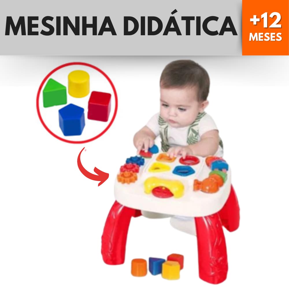 Mesa Didatica Play Time Atividades Pedagogicas Educativas Cotiplas 2390 Vermelha