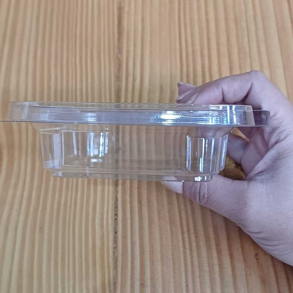 100 Pote Quadrado 250ml c/ Tampa Lacre Articulada G730 Galvanotek ou F730 Fibraform