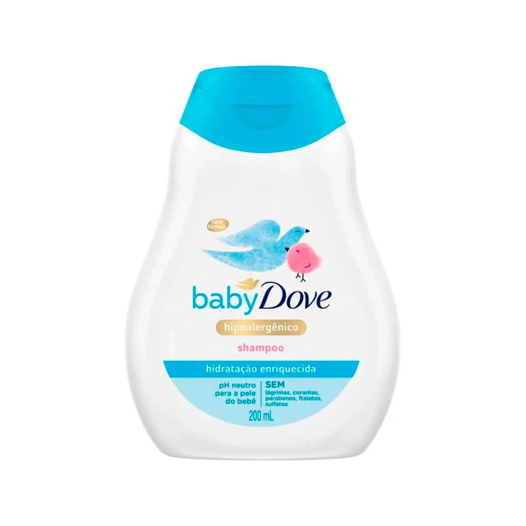 Dove Baby Shampoo Hidratação Enriquecida Hipoalergênico - 200ml