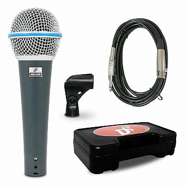 Microfone dinâmico Arcano Rhodon-8 com fio XLR-P10