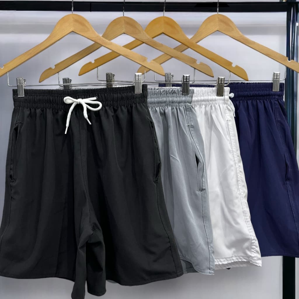 Bermuda Masculina Short Tactel Elastano Surf Praia Academia Treino Lisas