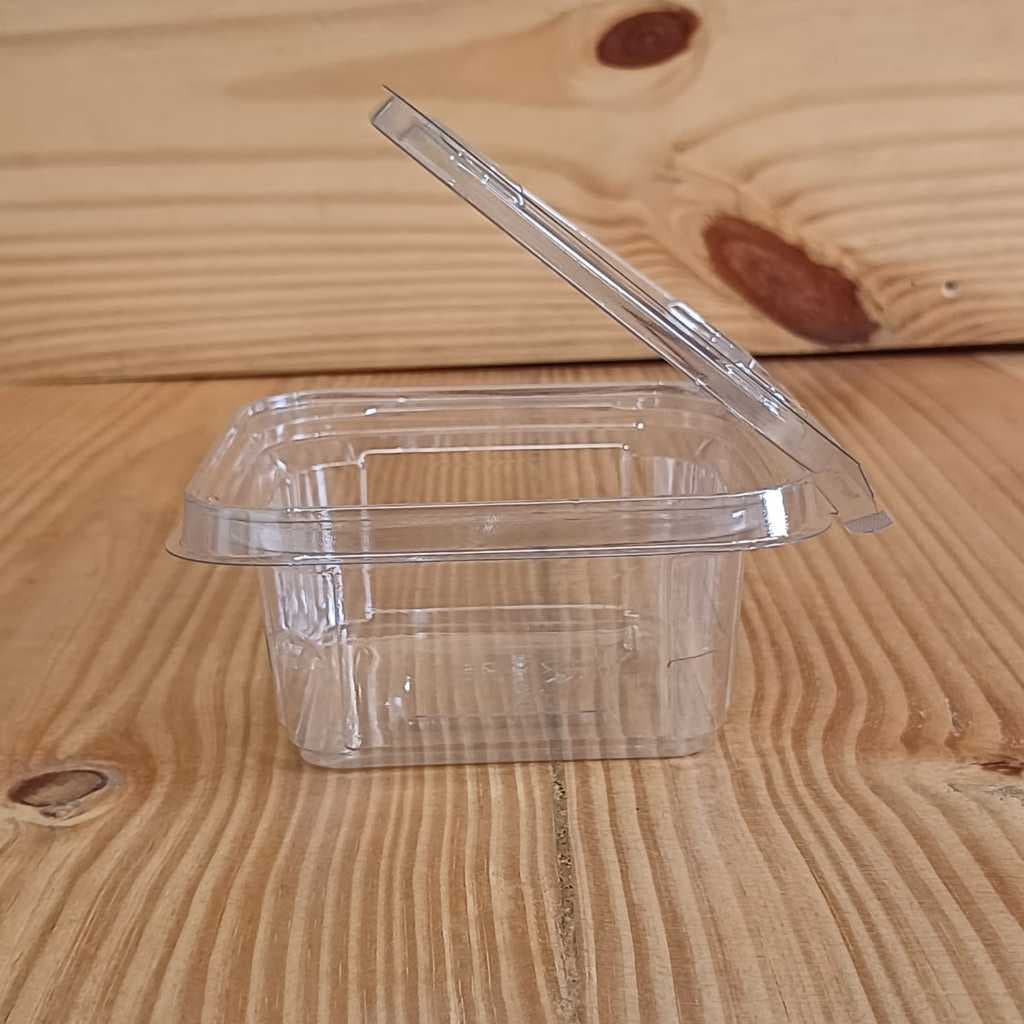 50 un Pote Plástico Cristal 500ml com Tampa Lacre G732 Galvanotek