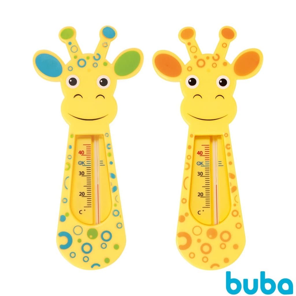 Termômetro De Banheira Para Banho Do Bebê Infantil Medidor Temperatura Neném Girafinha Buba