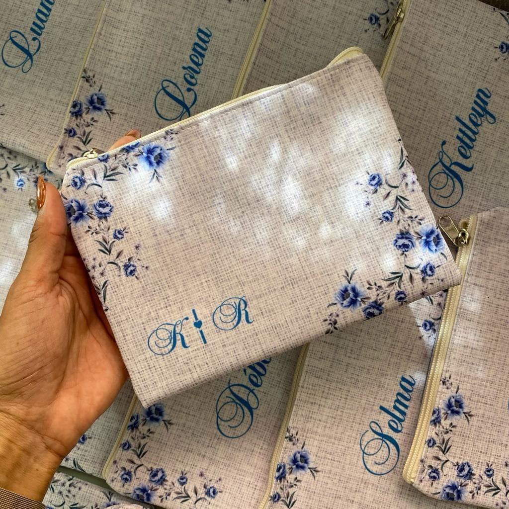 Necessaire Slim Personalizada c/ nome Presente Casamento