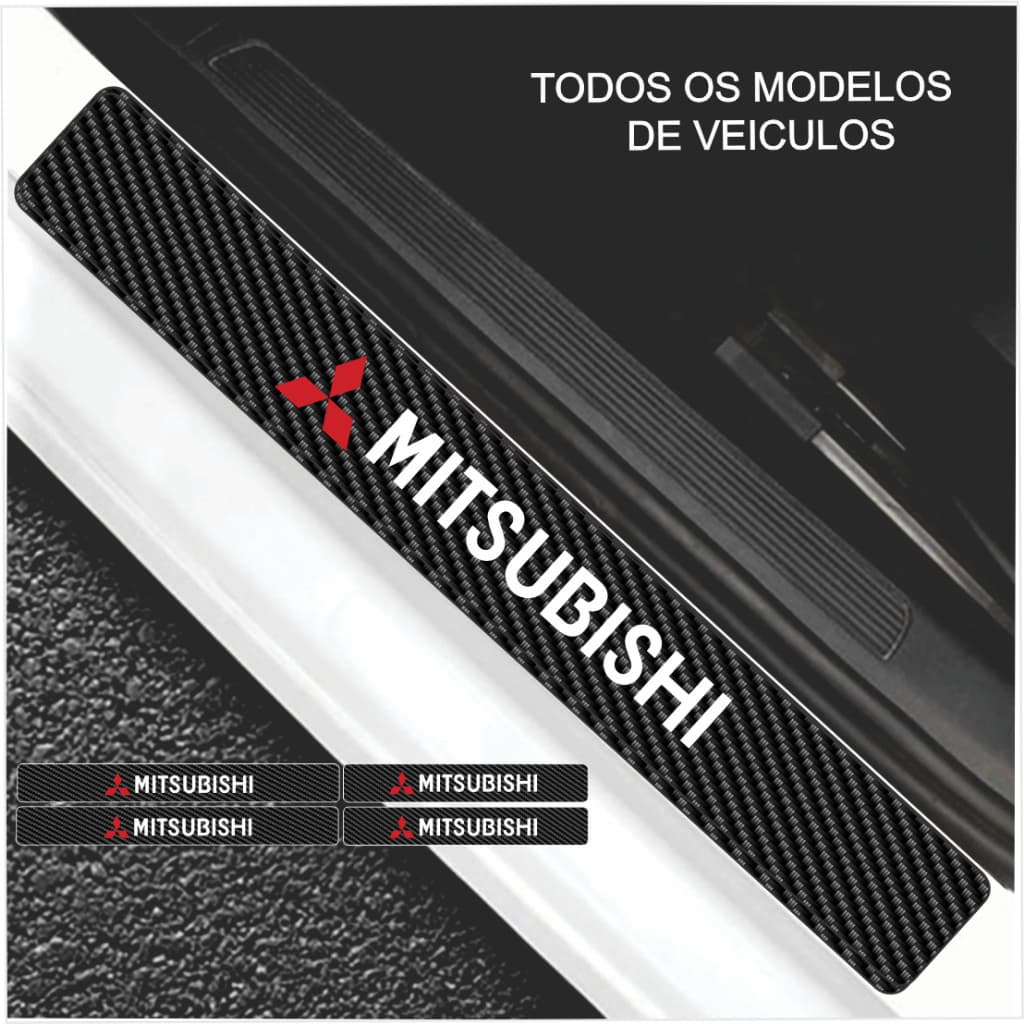 Soleira Automotiva MITSUBISHI Universal Todos os modelos de carros pajero outlander lancer l200 triton eclipse asx  entre outros