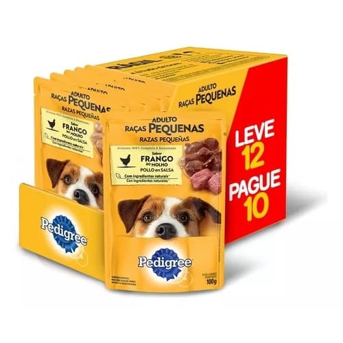 PEDIGREE SACHE CARNE AO MOLHO 12 UNIDADES