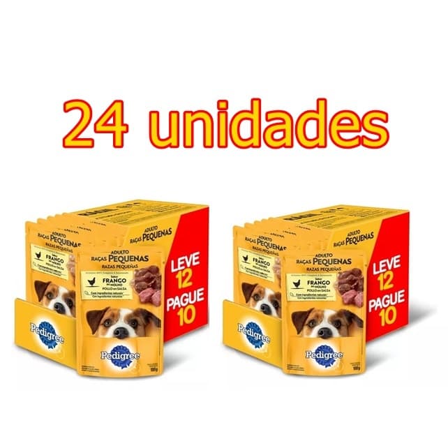 PEDIGREE SACHE CARNE AO MOLHO 24 UNIDADES