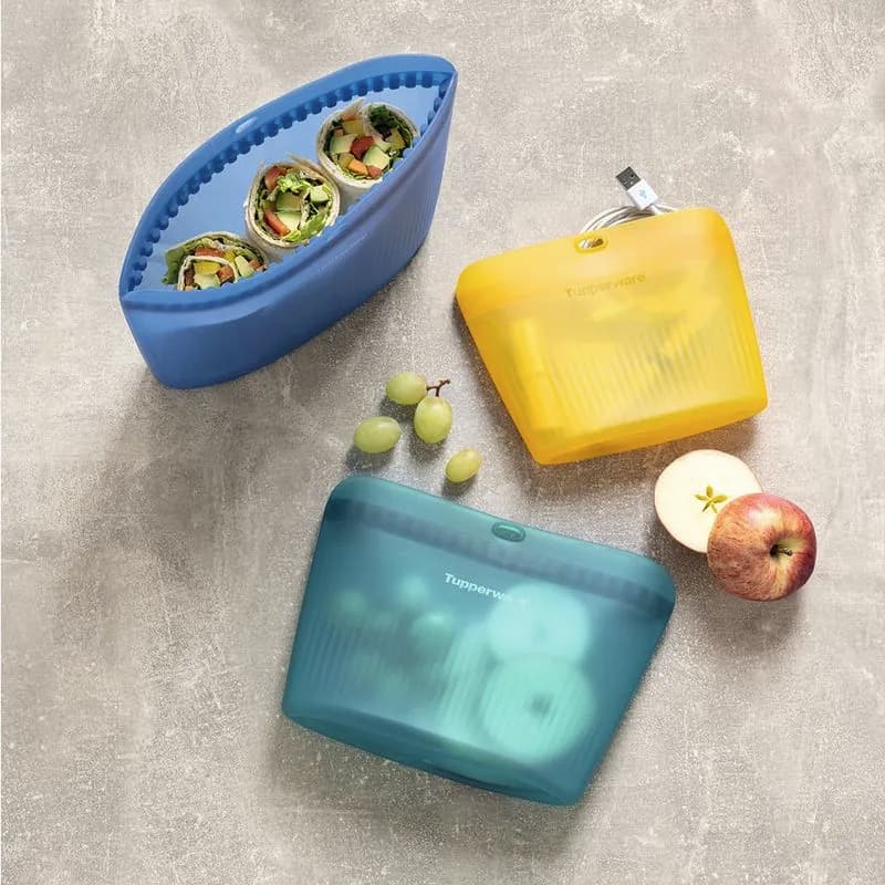 Tupperware Bolsa de Silicone Ultimate Original | Reutilizável | Hermética | Livre de BPA