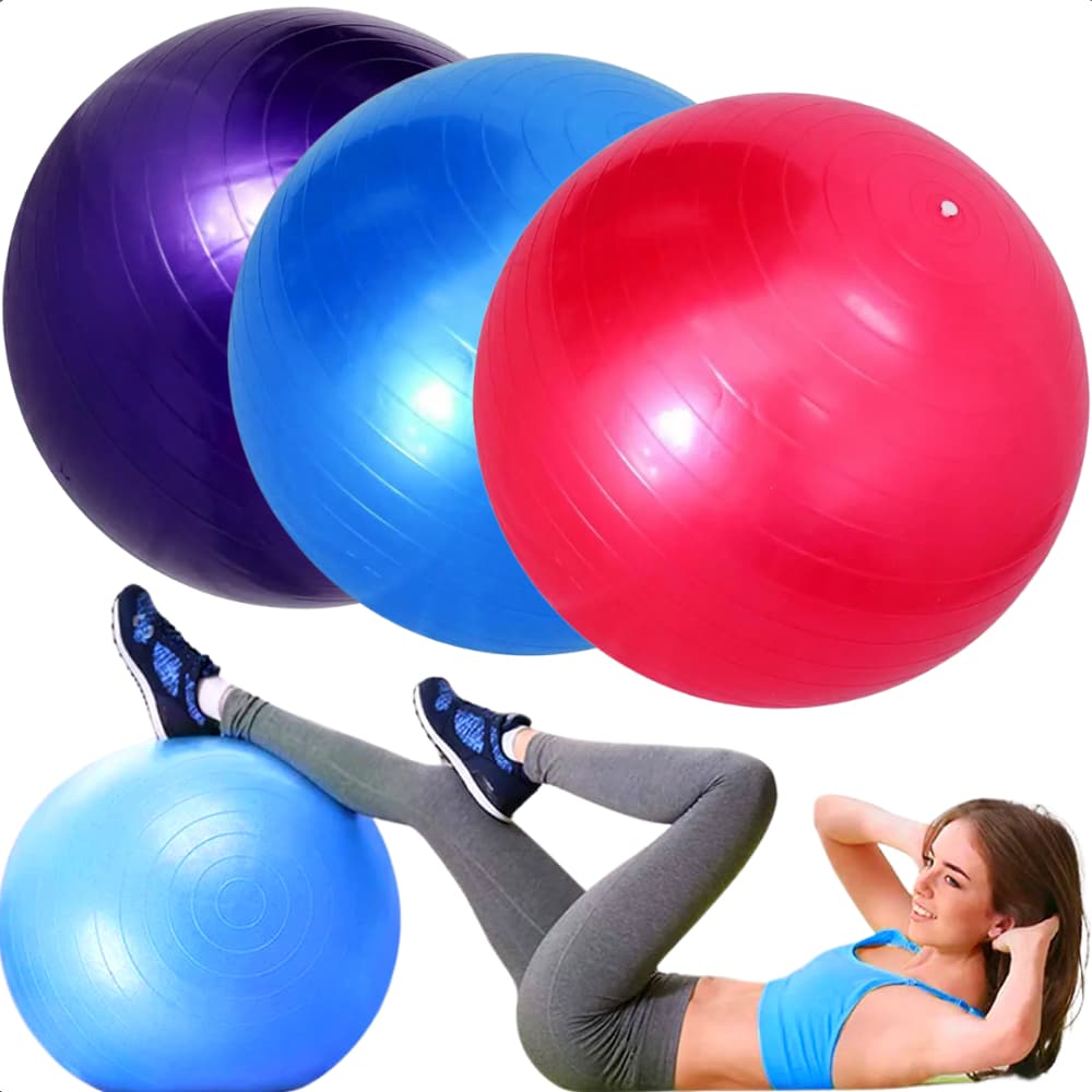 Bola de Pilates Suiça Fisioterapia Yoga 45 cm Gestante