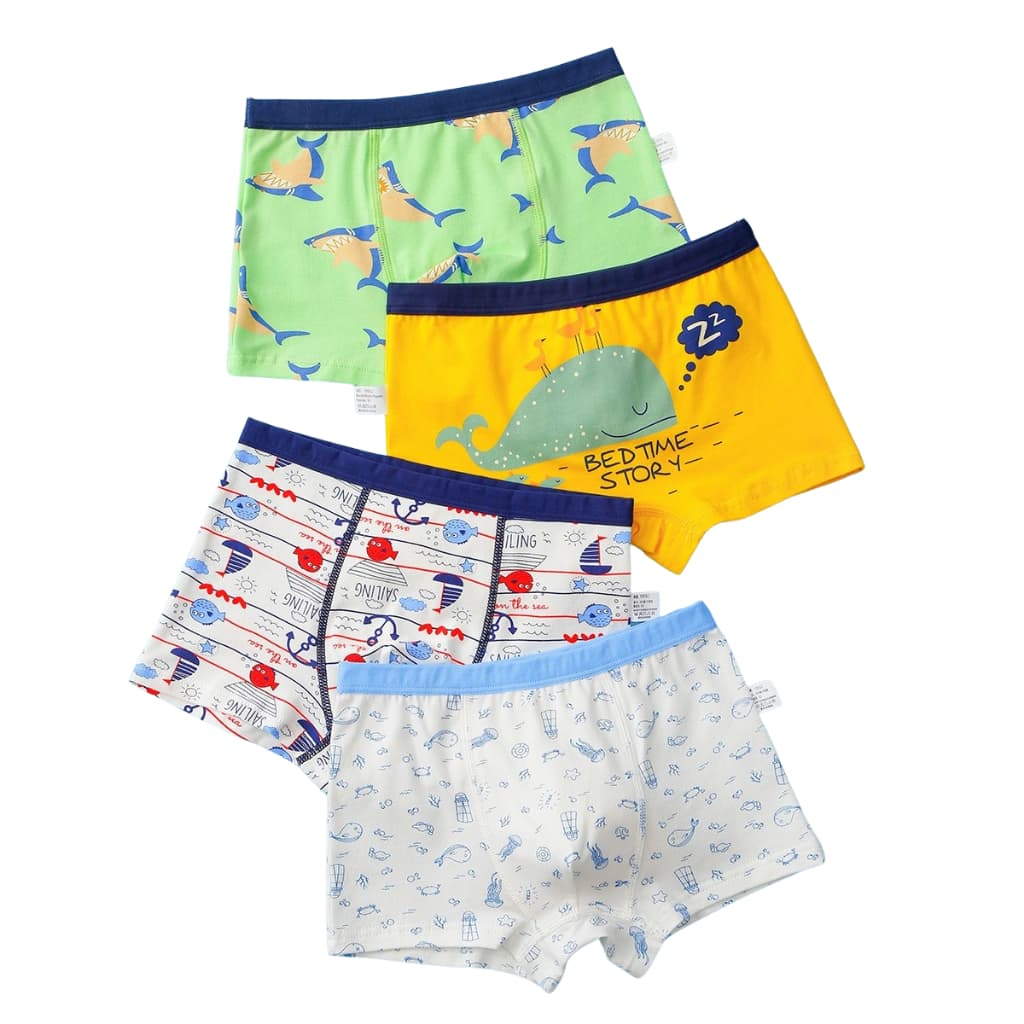 Kit 3, 6, 9 ou 12 Cuecas Box Infantil Menino Envio Imediato 1 a 7 Anos Qualidade Conforto Garoto Premium