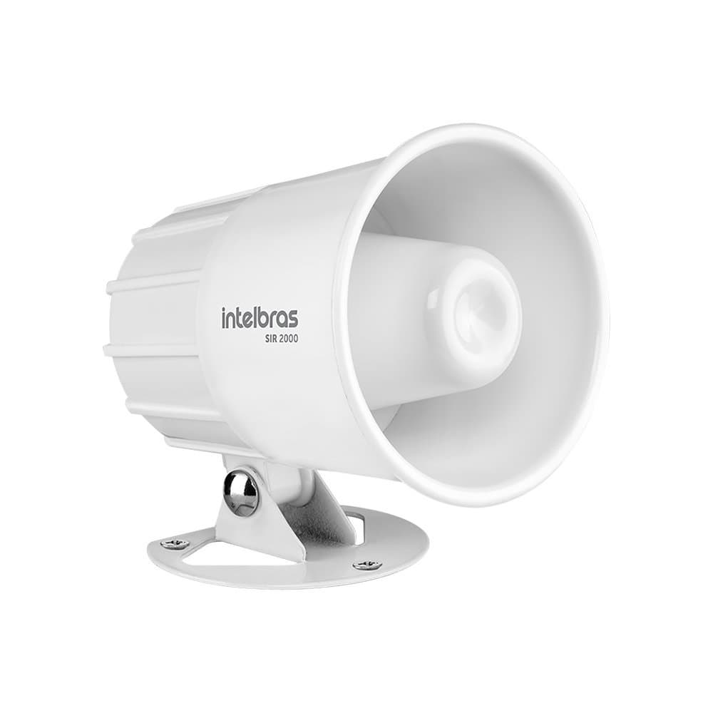 Sirene 12v Para Alarme Cerca Elétrica Sistemas de Segurança Branca Magnetica Intelbras115DB Sir 2000