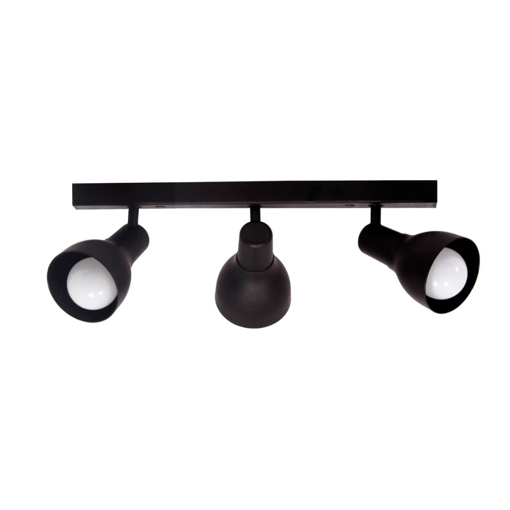 Trilho Eletrificado Direcionavel Articulado 1M  68cm 12 Spots E27 LED Comum Conector Emenda