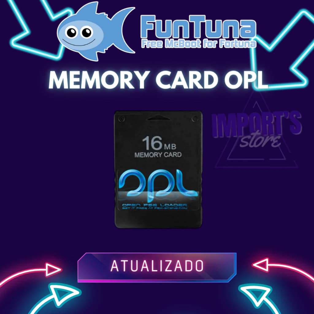 Memory Card PS2 Com OPL e Funtuna Atualizado