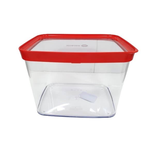 Pote Hermético para Alimentos e Mantimentos 4000ml Tampa Vermelha Helsim