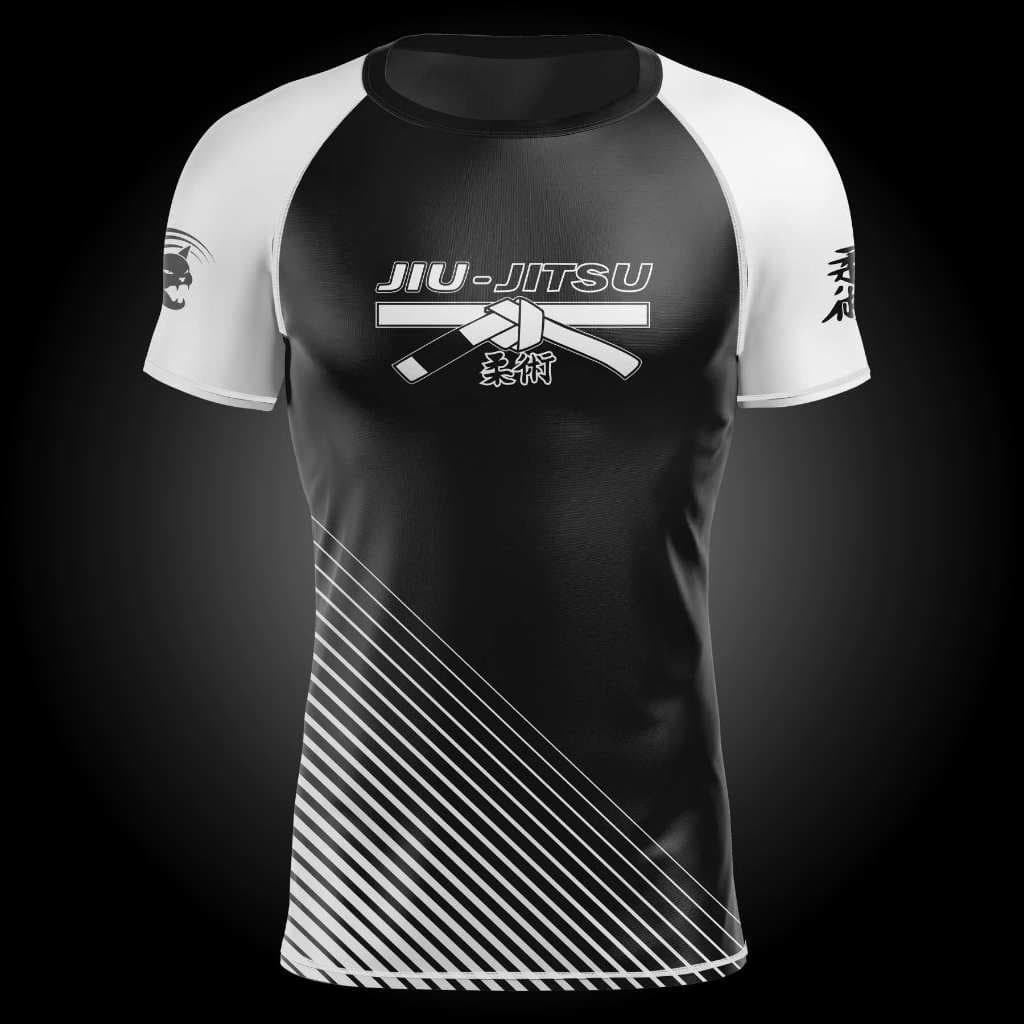 Rash Guard Segunda Pele Manga Curta Jiu-Jitsu - Faixa Branca